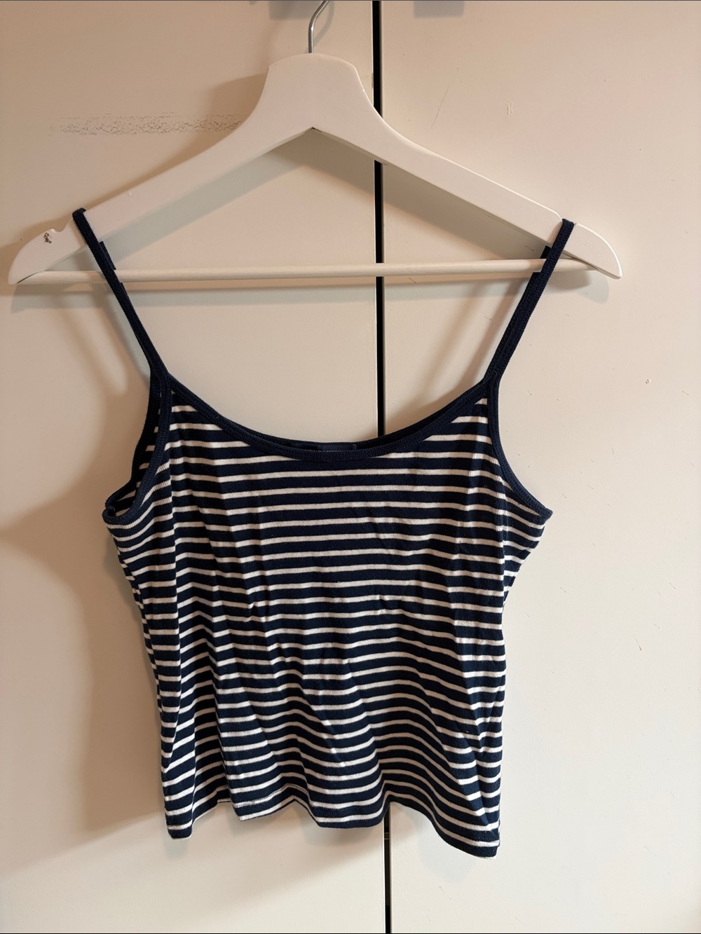 Brandy Melville Navyblue & White Striped Camisole - Picture 3 of 4